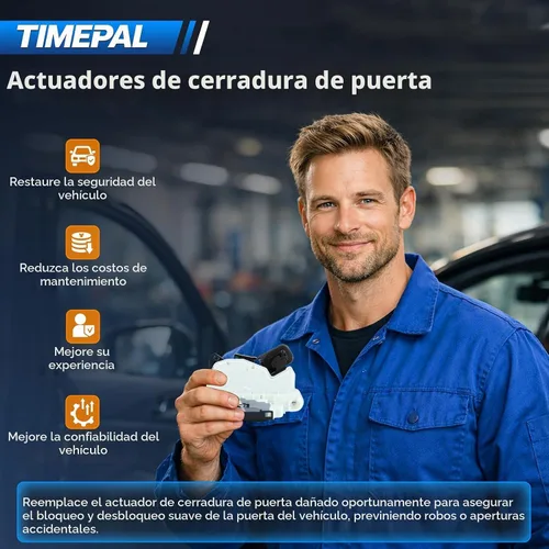 Vista 6 de Actuador de pestillo de bloqueo de puerta delantera izquierda del lado del conductor compatible con VW Golf 2012-2019, para Jetta 2011-2018