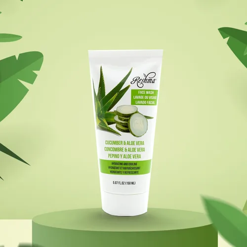 Vista 2 de Reshma Beauty Jabón facial de pepino y aloe vera, limpiador para todo tipo de piel y piel opaca, limpiador suave para nutrir e hidratar la piel