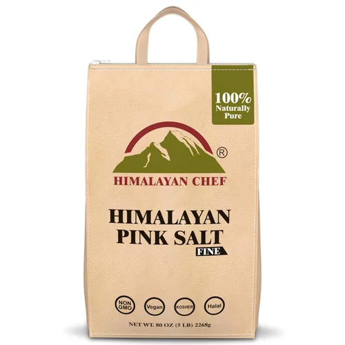 Vista 14 de Himalayan Chef - Sal rosa del Himalaya, grano fino, bolsa de 2 libras