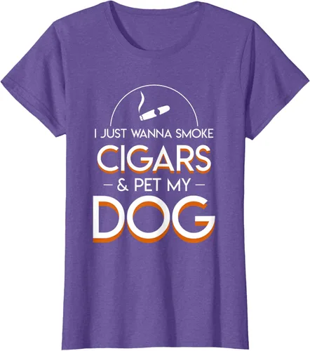Vista 22 de Solo quiero fumar cigarros y mascotas a los amantes de los perros de mi perro, Negro, S