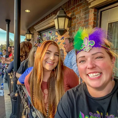 Vista 2 de CEALXHENY Diademas de Mardi Gras para mujer, accesorios de Mardi Gras, máscara de flor de Lis para el cabello, carnaval, desfile de fiesta