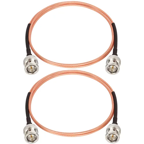 Vista 6 de XRDS -RF 2 piezas de cable SDI de 1 pie, cables de puente HD-SDI BNC macho de 75 ohmios RG179 para cámara de video BMCC
