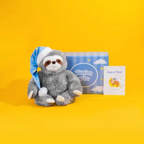 Vista 5 de Thoughtful - Animal de peluche de perezoso – Juguete suave de algodón de 16 pulgadas, regalo de paquete de cuidado para niños, adolescentes y adultos