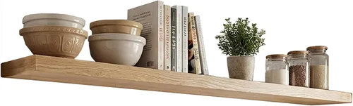 Vista 14 de joelsantiques Estantes flotantes de madera de 24 pulgadas para pared, 24 x Beige