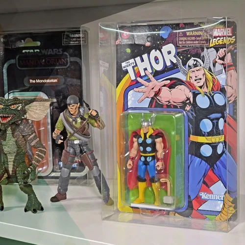 Vista 6 de Estuche protector para figuras de acción cardadas de 3.75 pulgadas Compatible con: Star Wars Marvel G.I Joe Plástico de 0.020 in de grosor