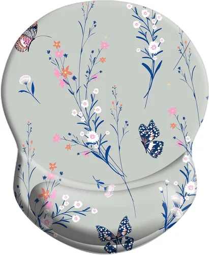 Vista 35 de Alfombrilla de mouse ergonómica con soporte, reposamuñecas para aliviar el dolor, base de poliuretano antideslizante para el hogar, oficina, Luna