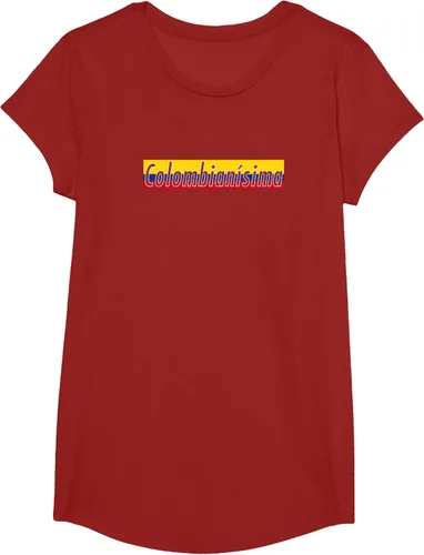Vista 45 de Camisas Colombianisima Colombia para mujer Bandera de Colombia, Negro, S