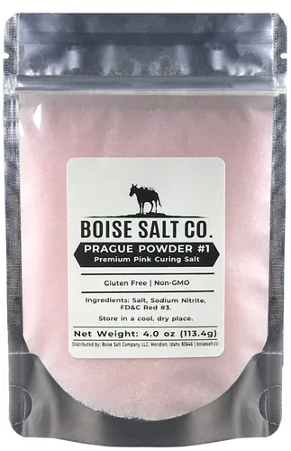 Vista 3 de Boise Salt Co. Polvo de Praga #1 Sal de curado rosa prémium - Cubo resellable de 2.5 libras.