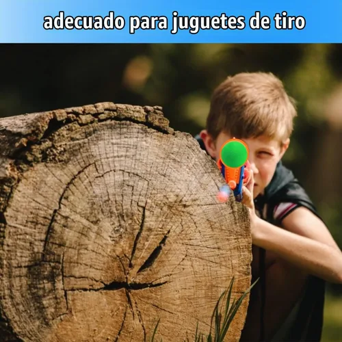 Vista 4 de 48 bolas de espuma EVA para bolas de recarga de potencia, bolas de aire Blaster para pistola, bolas de repuesto de 1.1 pulgadas, bolas de disparo