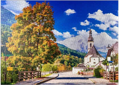 Vista 9 de MyPuzzle Ramsau Near Berchtesgaden Alemania - Rompecabezas prémium de 100 piezas para adultos