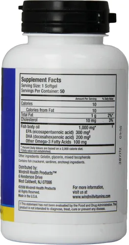 Vista 3 de Omegaworks Super Omega 3 Softgels, botellas de 50 unidades (paquete de 2)