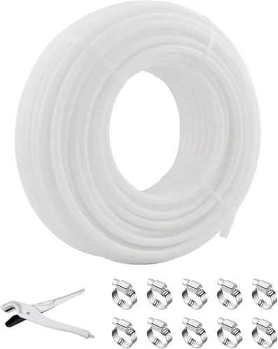 Vista 9 de Tubería PEX de 1/2 pulgada, 100 pies, 2 rollos, tubería PEX EVOH Pex-B, sin barrera de oxígeno, duradero, a prueba de fugas, flexible para líneas