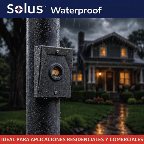 Vista 4 de Solus Sensor de atardecer a amanecer con enchufe de cambio Ezee - Sensor de fotocélula exterior para postes de lámpara de 3 pulgadas