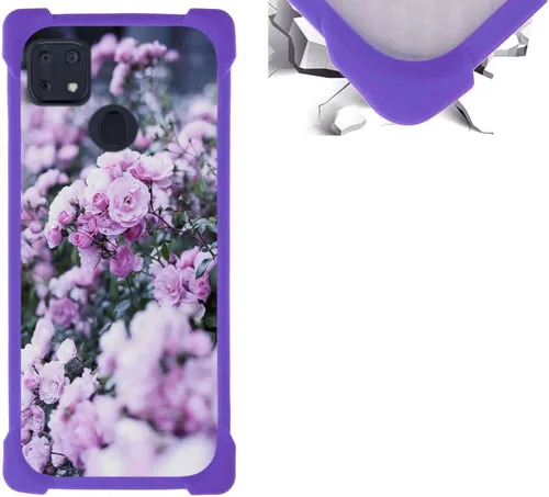 Vista 5 de jioeuinly Funda compatible con ZTE Blade X1 5G Phone Case PC Backplane + cubierta de silicona suave marco XSH