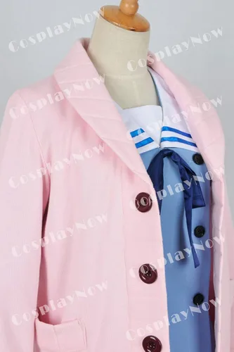 Vista 4 de CosplayNow Beyond The Boundary Mirai Kuriyama Cosplay disfraz rosa