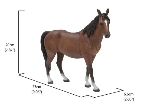 Vista 5 de Hi-Line - Caballo de pie para regalo, color marrón
