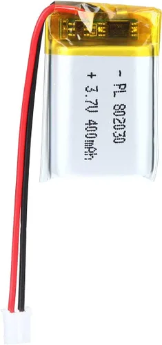 Vista 54 de Batería de 3.7V 200mAh 502025 Li-ion Li-Po recargable de iones de litio con conector de paso de 2P PH 0.079 in