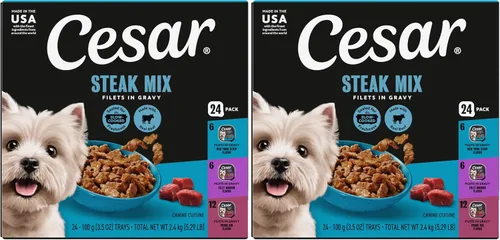 Vista 15 de Cesar Gourmet - Comida húmeda para perros, paquete de 12