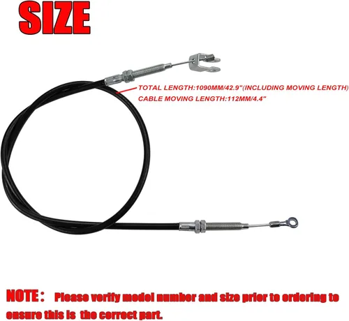 Vista 2 de DEHE 965.2mm/38" Cable de engranaje inverso 110cc 125cc Quad Dirt Bike ATV Dune Buggy Go Kart