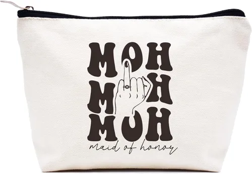 Vista 52 de LIBIHUA Bolsa de maquillaje para mujer, bolsa de cosméticos regalos para ella, bolsa de viaje femenina, Beige, 1 en mi era de Lacrosse Mom