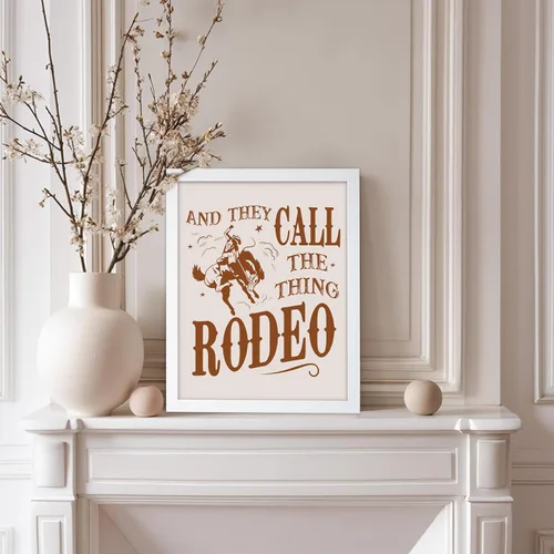 Vista 126 de Poster Master Póster de You've Yeed Your Last Haw - Impresión retro de vaquero marrón - Arte occidental - Arte moderno - Arte del salvaje oeste