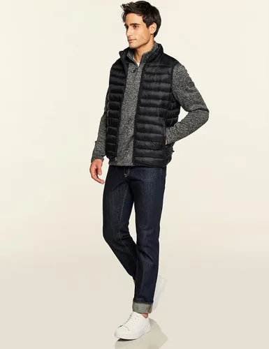 Vista 6 de TSLA Chaleco acolchado ligero y plegable para hombre chalecos impermeables para invierno al aire libre