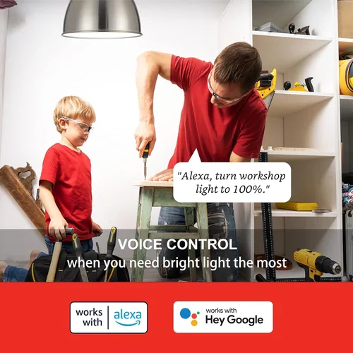 Vista 3 de Sengled Bombilla inteligente, bombilla WiFi equivalente a 100 W, bombillas inteligentes de alto brillo de 1500 lm que funcionan con Alexa Google