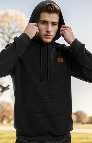Vista 6 de Keasmto Sudaderas con capucha para hombre con estampado de teñido anudado, manga larga, sudaderas casuales con bolsillo