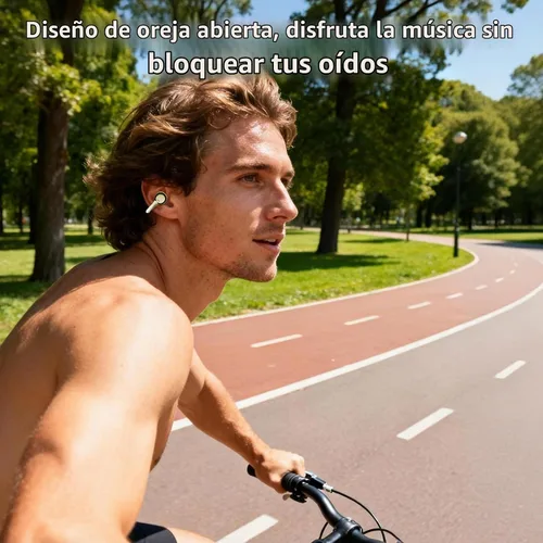 Vista 7 de PEICHENG Auriculares inalámbricos Bluetooth, reproducción 5H 50mAh+400mAh estuche de alimentación con pantalla digital (beige)