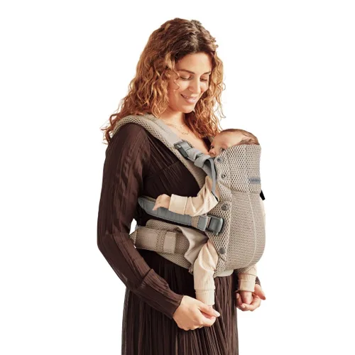 Vista 20 de BabyBjörn Portabebés Harmony, Antracita, Malla 3D Portabebés ergonómico 3-en-1; Posiciones soportadas para recién nacido, boca dentro, boca fuera