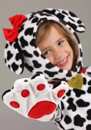 Vista 6 de Disfraz de Tul Suave de Dálmata para Niña Pequeña Multicolor