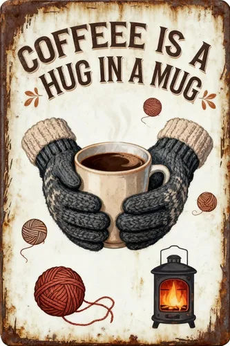 Vista 11 de COFFEE IS THE BEST THERAPY Metal Tin Sign 8x12 Inch - Retro Wall Decor For Man Cave，Home, Bar, Kitchen, Garage
