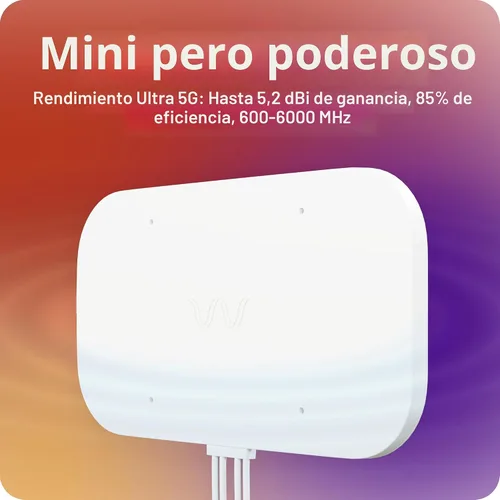 Vista 5 de Waveform QuadMini: Kit de antena de perfil bajo MIMO 4x4 Antena externa para enrutadores y gateways 4G/5G para Internet residencial T-Mobile