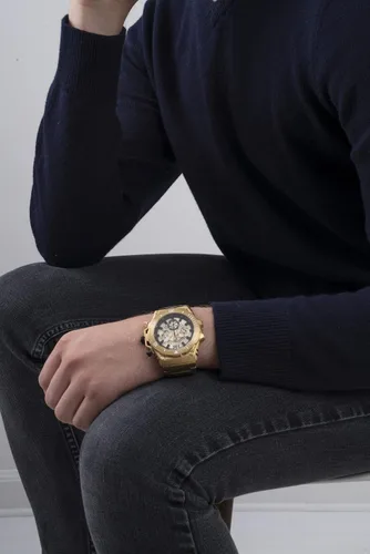Vista 6 de GUESS 48mm Multifunction Skeletonized Watch