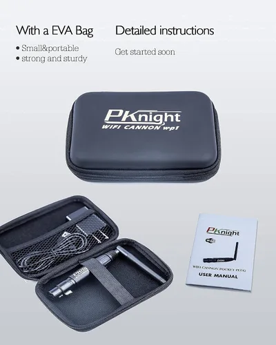Vista 7 de Pknight Controlador inalámbrico DMX, transceptor compacto con conectividad Wi-Fi, compatible con Artnet y sACN