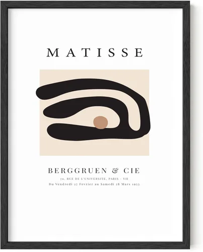 Vista 16 de HAUS AND HUES Matisse - Lámina de arte moderno minimalista - Arte de pared estético de Henri Matisse, póster abstracto para cuarto de dormitorio