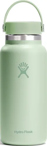 Vista 27 de Hydro Flask Botella de agua – Acero inoxidable aislado – Tapa flexible de boca ancha, antiderrames, a prueba de fugas y recargable en agave de 20