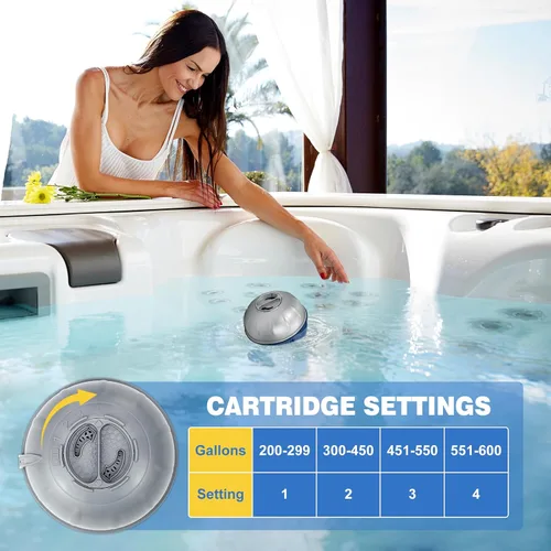 Vista 10 de Paquete de 8 cartuchos de repuesto para sistema flotante Frog Ease Plateado