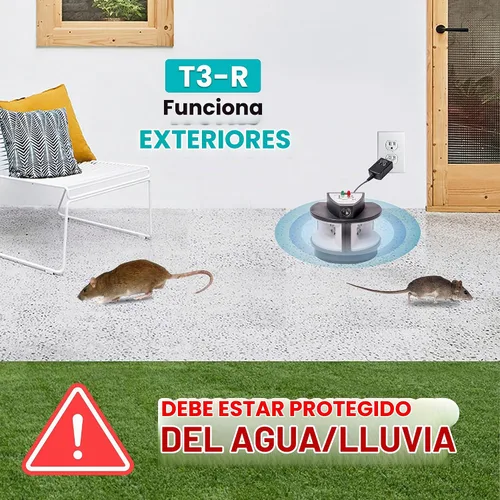 Vista 8 de Repelente de roedores T3-R de triple impacto para ratones, ratas y roedores