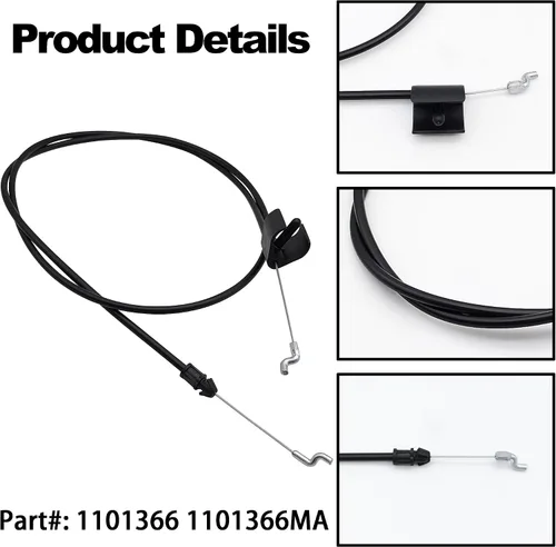 Vista 3 de 1101366MA - Cable de parada de motor compatible con Briggs and Stratton Murray Reemplazo 1101366 S-Cable de 22 pulgadas