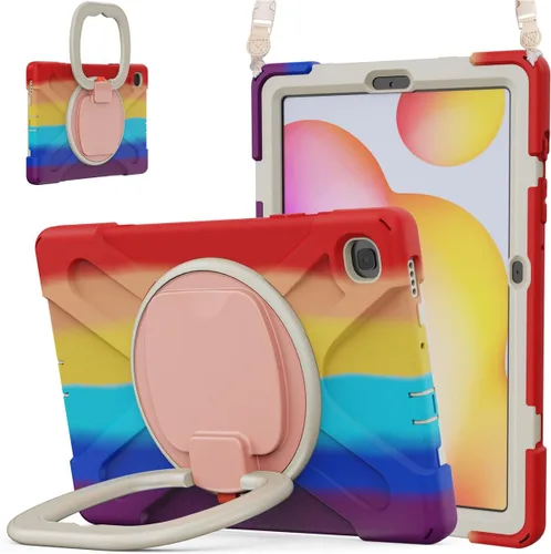 Vista 159 de 360 Rotation Case for Galaxy Tab ActivePro/Tab Active4 Pro/Active 5 Pro 10.1" Sturdy Cover Rotate Ring Stand Shoulder Carrying Strap Hand Strap