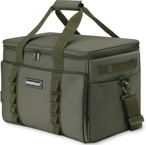 Vista 11 de Bolsa térmica con aislamiento suave, plegable, enfriadores de viaje grandes, enfriadores de lados suaves, hieleras a prueba de fugas, impermeable