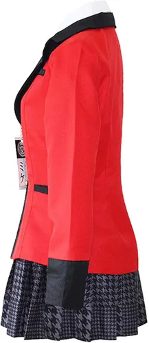 Vista 4 de Disfraz de anime de Yumeko Jabami, conjunto completo de uniforme escolar para fiestas de cosplay