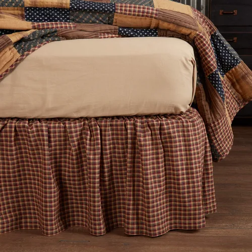 Vista 2 de VHC Brands Falda de cama individual con parche patriótico 39x76x16