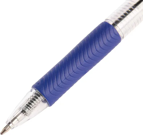 Vista 3 de Simply Genius Bolígrafo – Paquete de 50 unidades, tinta azul, bolígrafo retráctil, bolígrafo de escritura suave y agarre cómodo para oficina