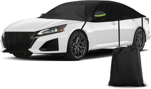 Vista 8 de Cubierta de media funda de automóvil compatible con Chevrolet Camaro 2010 2023, cubierta de parabrisas de invierno con cubierta de espejo lateral