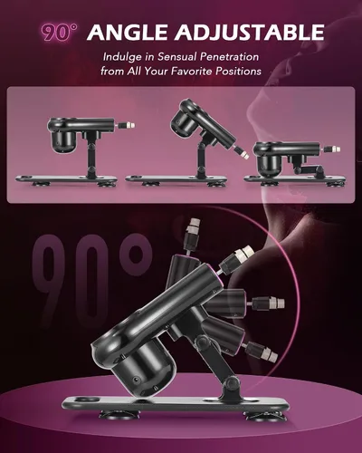 Vista 3 de SENSUA Máquina sexual automática, máquina de consolador de empuje con 6 accesorios y control remoto para mujeres, hombres, parejas, juguetes