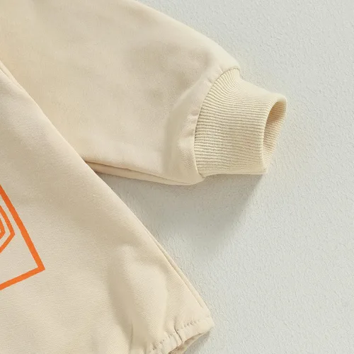 Vista 12 de Ropa de Halloween para bebé niña, sudadera con estampado de calabaza, mameluco de burbujas, lindo traje de Acción de Gracias de otoño