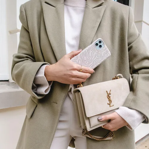 Vista 138 de BURGA Funda de teléfono para iPhone 12 Pro Max, bonita, moderna, estética, con patrón, protección rígida, se adapta a Apple iPhone 12 Pro Max