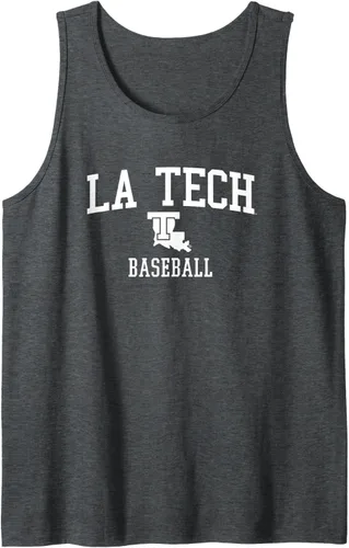 Vista 3 de Camiseta sin mangas de béisbol Louisiana Tech Bulldogs, Negro